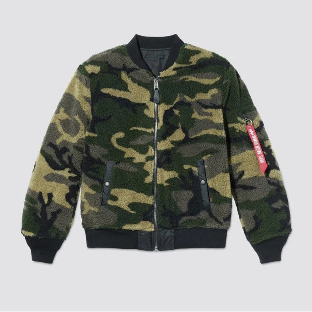 Alpha Industries Camo Reversible Bomber Jacket
